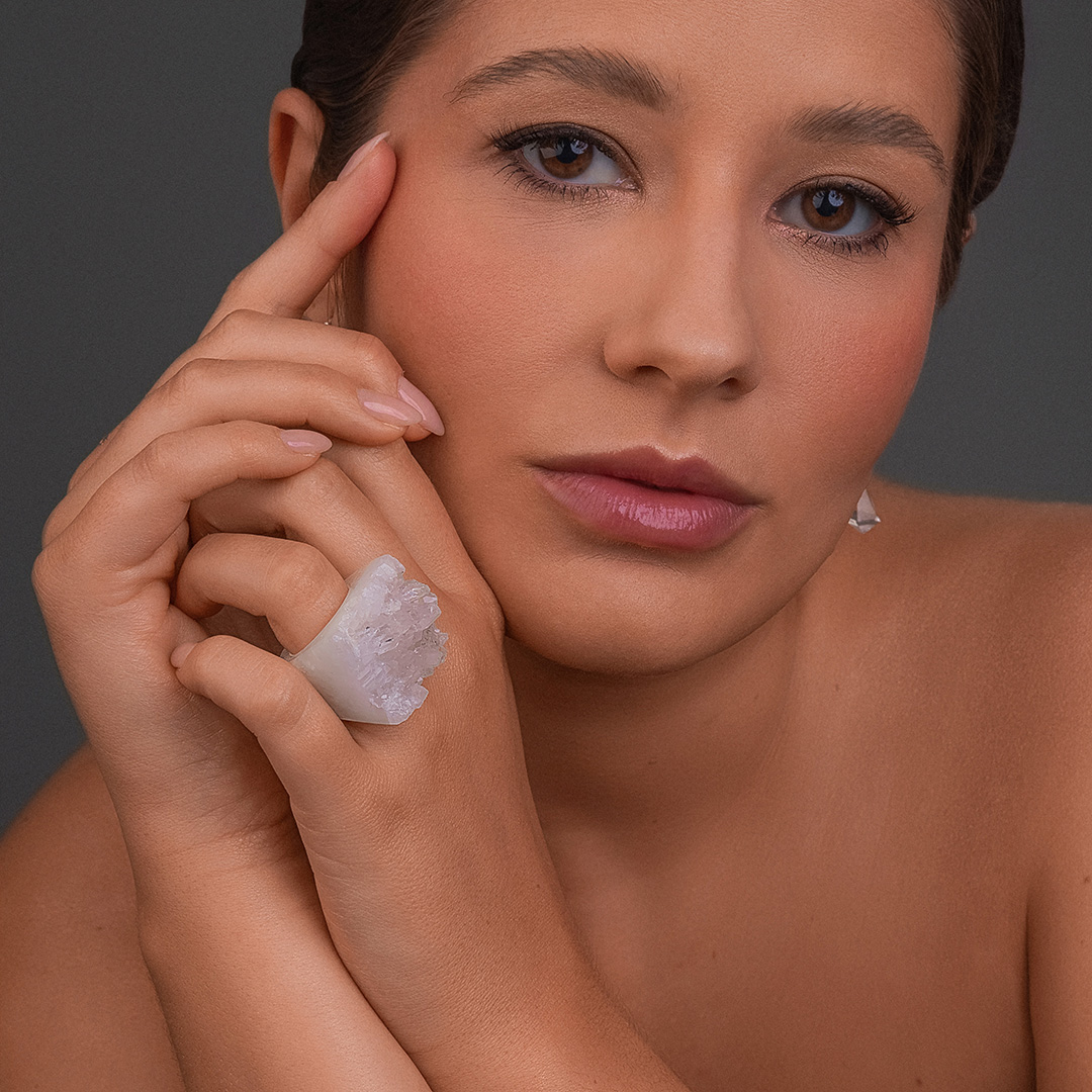 Polished Crystal Ring with Points - Image 2