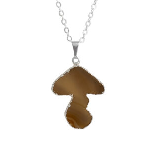 Agate Mushroom Pendant