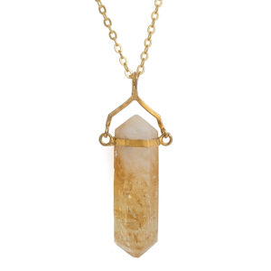 Double-terminated Pendant with Citrine