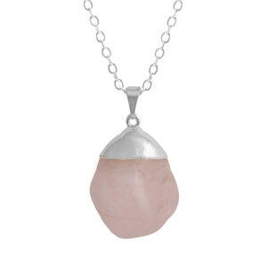 Tumbled Rose Quartz Pendant
