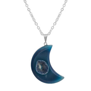Agate Moon Pendant