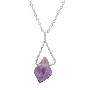 Amethyst Point Pendant on a Swing