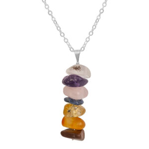 7 Chakras Tumbled Pendant