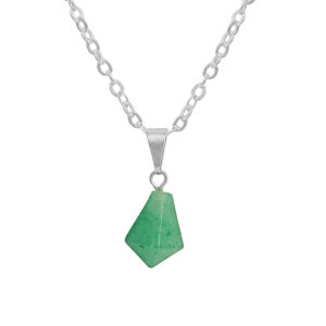 Green Quartz Diamond Pendant