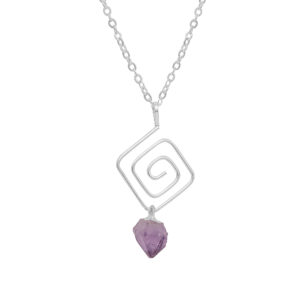 Amethyst Pointed maze Pendant