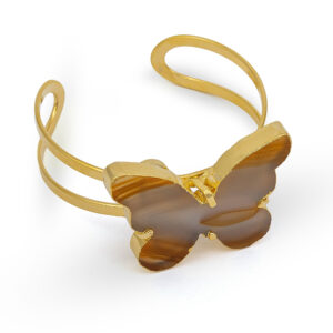 Natural Agate Butterfly Bracelet