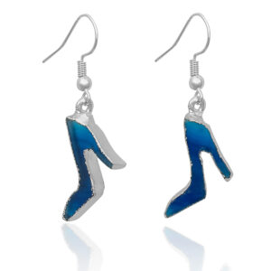 Blue Agate Shoe Earrings