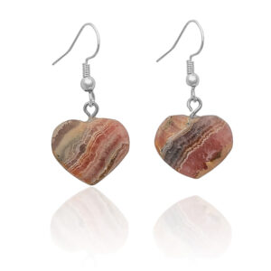 Jasper Heart Earrings
