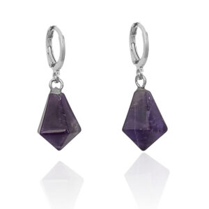 Amethyst Diamond Earrings