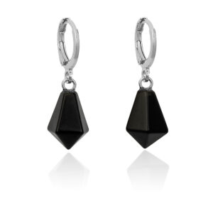 Diamond Onyx Earrings