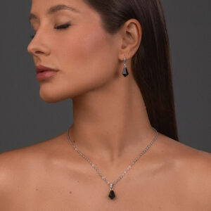 Diamond Onyx Earrings