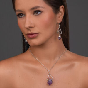 Amethyst Point Pendant on a Swing