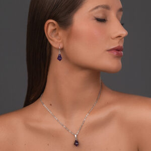 Amethyst Diamond Pendant