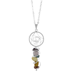 Dream Catcher Pendant with 7 Chakras