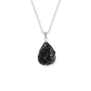 Amethyst Druze Drop Pendant