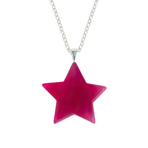 Pink Agate Star Pendant