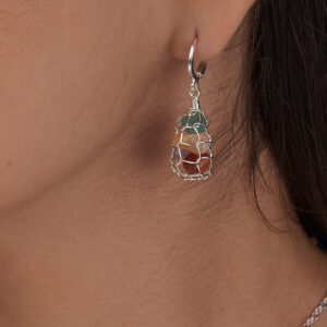 7 Chakra Basket Earrings