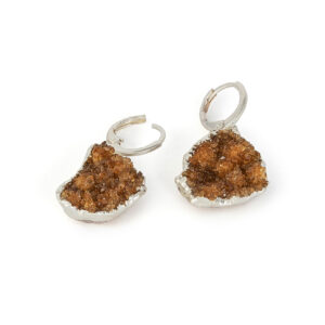 Citrine Druse Earrings