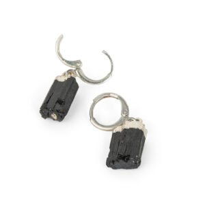 Mini Black Tourmaline Earrings