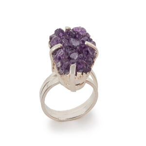 Amethyst Druse Ring